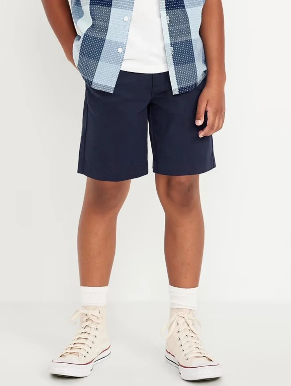 Old Navy In the Navy Knee Length Twill Shorts for Boys Size 14 Slim